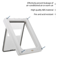 Drzwiczki dla psa bezpieczne ferromagnetyczne wejście do ściany blokowanie automatycznie zamknij Pet Dog Cat drzwi artykuły dla zwierząt drzwi skrzydłowe drzwi dla zwierząt 5